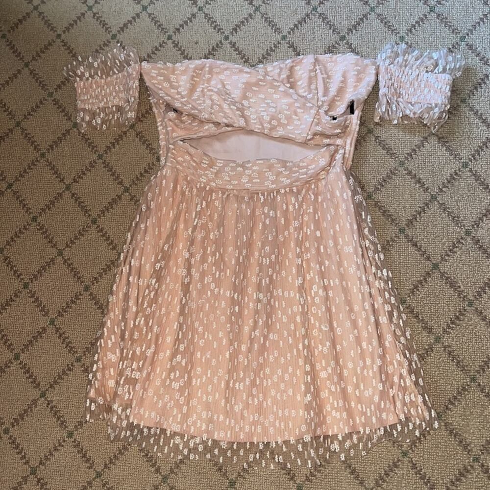 Marjorelle strapless floral lace NWOT  M